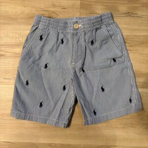 Polo by Ralph Lauren Blue Striped Youth Shorts Size 6